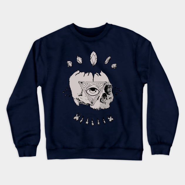 Illuminati indie skull Crewneck Sweatshirt by gevorgK